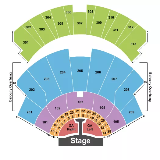 seating chart for PH Live At Planet Hollywood - Endstage Catwalk GA PIts - eventticketscenter.com