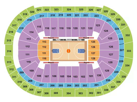 seating chart for Lenovo Center - Basketball - NCAA - eventticketscenter.com