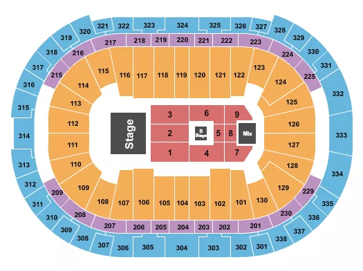 seating chart for PNC Arena - Casting Crowns - eventticketscenter.com
