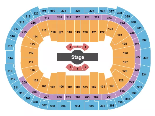 seating chart for PNC Arena - Cirque Corteo - eventticketscenter.com