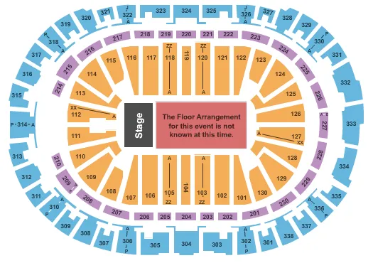 seating chart for PNC Arena - Generic Floor - eventticketscenter.com