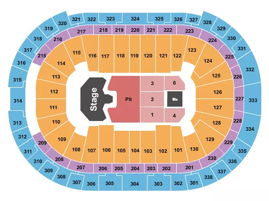 seating chart for Lenovo Center - Ghost - eventticketscenter.com