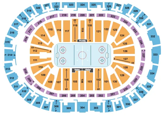 seating chart for PNC Arena - Hockey - eventticketscenter.com
