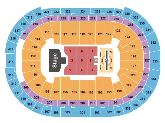 seating chart for PNC Arena - Justin Timberlake - eventticketscenter.com