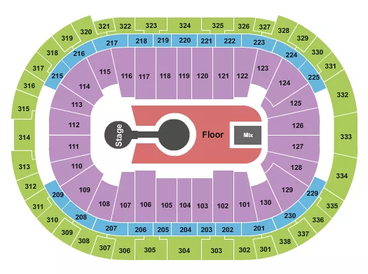 seating chart for PNC Arena - Kid Cudi - eventticketscenter.com