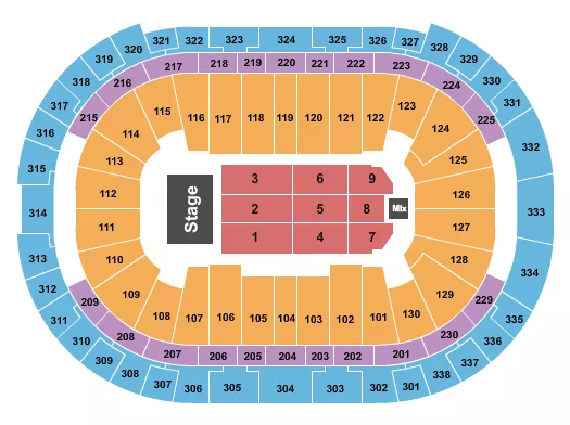 seating chart for PNC Arena - Martin Lawrence - eventticketscenter.com