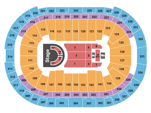 seating chart for PNC Arena - Megan Thee Stallion - eventticketscenter.com