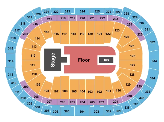 seating chart for PNC Arena - NF - eventticketscenter.com