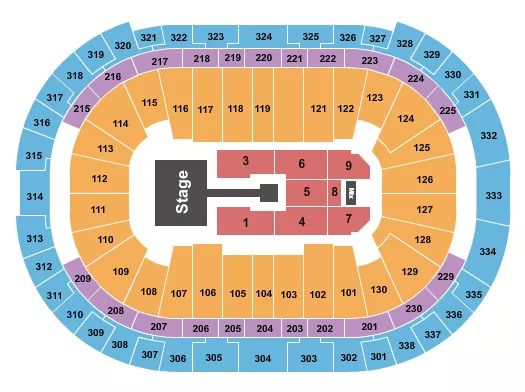 seating chart for PNC Arena - Nicki Minaj - eventticketscenter.com