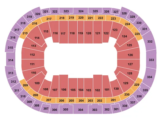 seating chart for PNC Arena - Open Floor - eventticketscenter.com