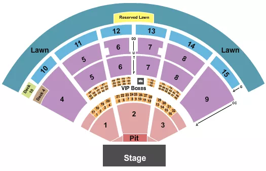 seating chart for PNC Music Pavilion - Charlotte - Tyler Childer - eventticketscenter.com