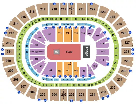 seating chart for PPG Paints Arena - 1975 - eventticketscenter.com