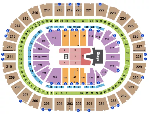 seating chart for PPG Paints Arena - AJR - eventticketscenter.com