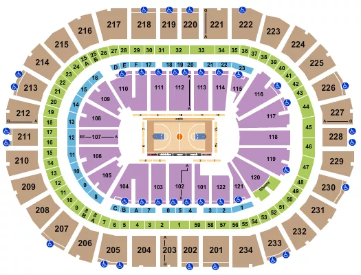 seating chart for PPG Paints Arena - Basketball - Globetrotters - eventticketscenter.com