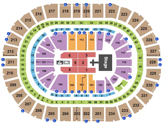 seating chart for PPG Paints Arena - Def Leppard - eventticketscenter.com