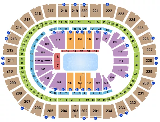 seating chart for PPG Paints Arena - Disney on Ice 2 - eventticketscenter.com