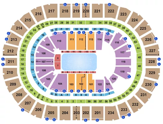 seating chart for PPG Paints Arena - Disney on Ice 2 - eventticketscenter.com