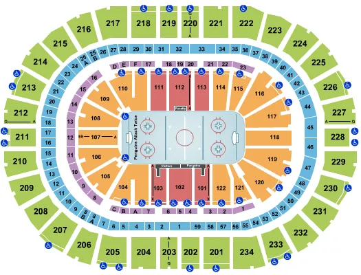 Hockey Seating Map