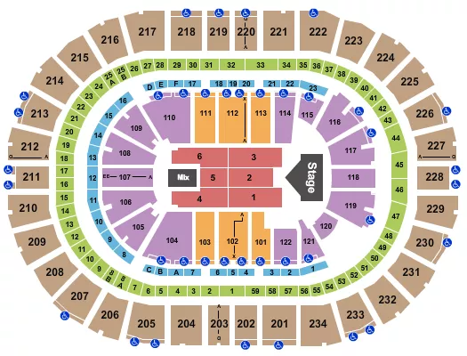 seating chart for PPG Paints Arena - Jelly Roll - eventticketscenter.com