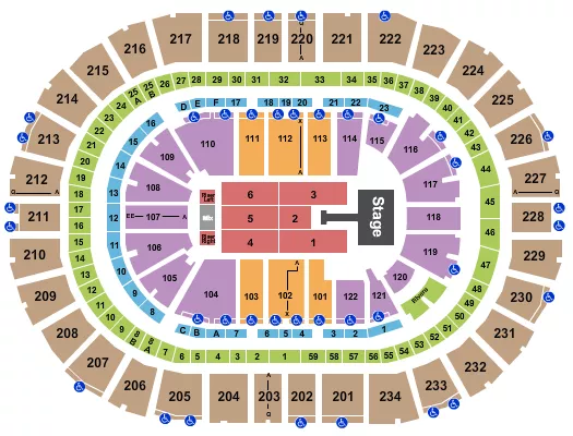 seating chart for PPG Paints Arena - Jonas Brothers - eventticketscenter.com