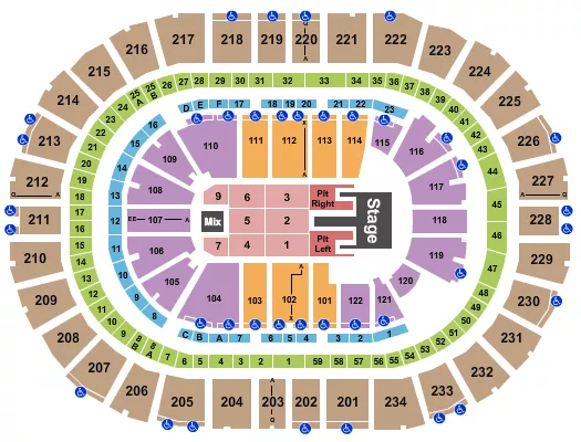 seating chart for PPG Paints Arena - Kane Brown - eventticketscenter.com