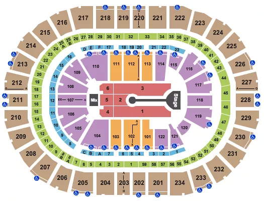 seating chart for PPG Paints Arena - Lauren Daigle - eventticketscenter.com