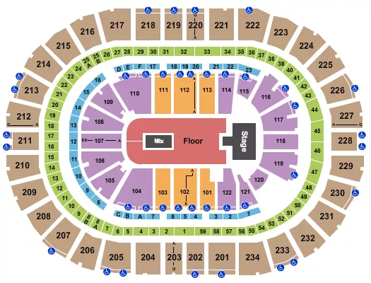 seating chart for PPG Paints Arena - NF - eventticketscenter.com