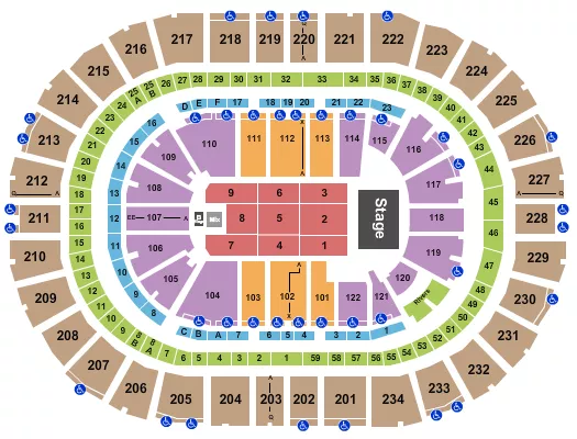 seating chart for PPG Paints Arena - Pentatonix - eventticketscenter.com