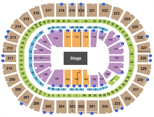 seating chart for PPG Paints Arena - Ringling Bros. - eventticketscenter.com
