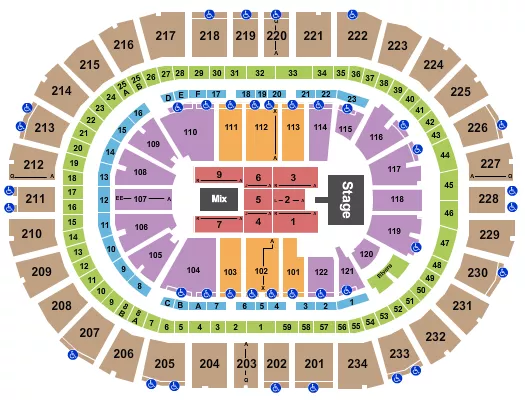 seating chart for PPG Paints Arena - Smashing Pumpkins - eventticketscenter.com