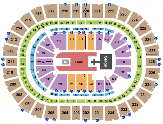 seating chart for PPG Paints Arena - Suicideboys - eventticketscenter.com