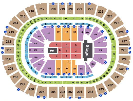 seating chart for PPG Paints Arena - TSO - eventticketscenter.com