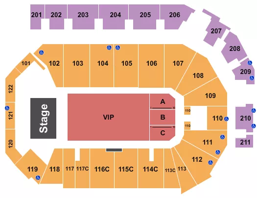 seating chart for PPL Center - Endstage VIP - eventticketscenter.com