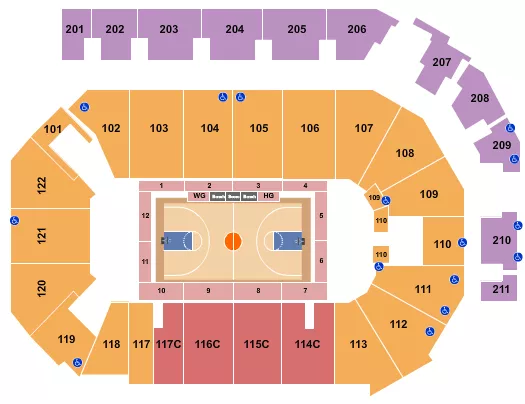 seating chart for PPL Center - Basketball - eventticketscenter.com