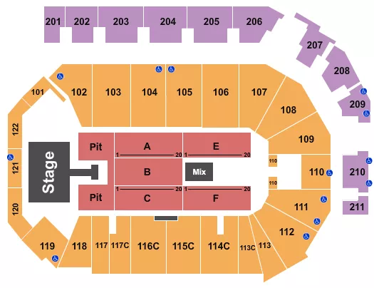 seating chart for PPL Center - Hardy - eventticketscenter.com