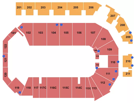 seating chart for PPL Center - Open Floor 2 - eventticketscenter.com