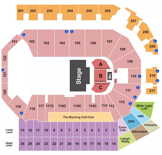 seating chart for PPL Center - Paw Patrol - eventticketscenter.com