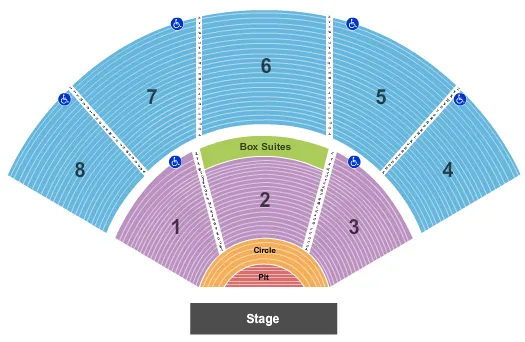 seating chart for Pacific Amphitheatre - Full House - eventticketscenter.com