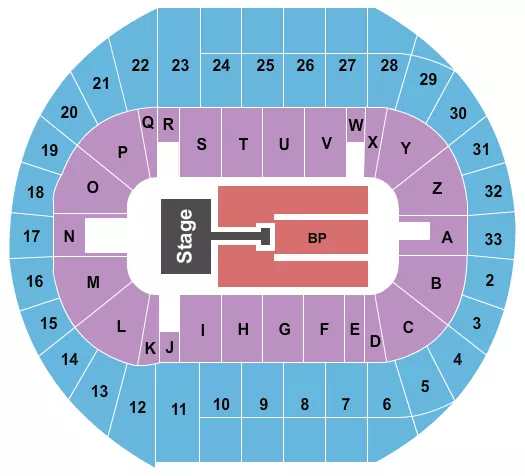 seating chart for Pacific Coliseum - Brad Paisley - eventticketscenter.com