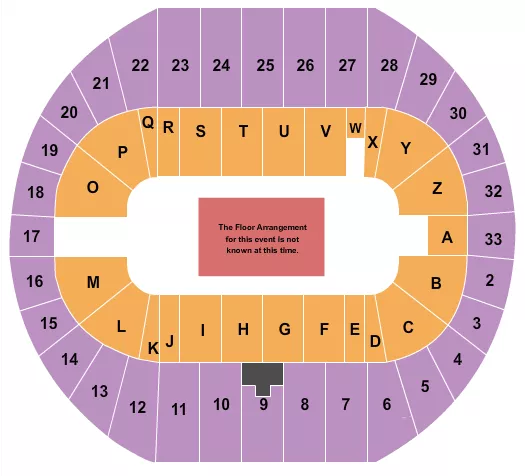 seating chart for Pacific Coliseum - Generic Floor - eventticketscenter.com