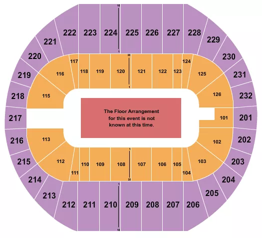 seating chart for Pacific Coliseum - Generic Floor - eventticketscenter.com