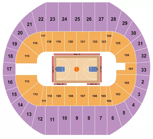 seating chart for Pacific Coliseum - Harlem Globetrotters - eventticketscenter.com