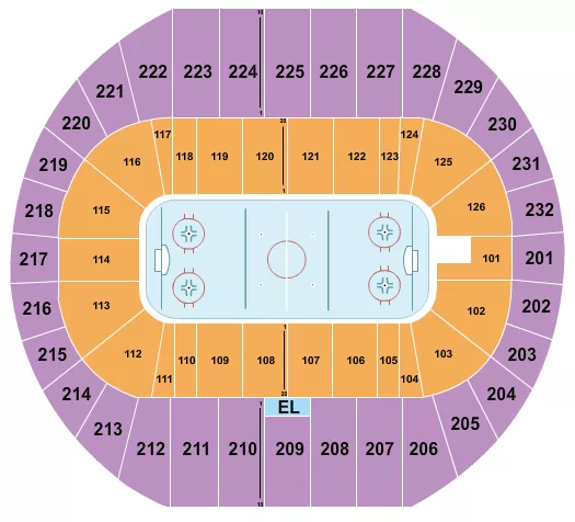seating chart for Pacific Coliseum - Hockey 1 - eventticketscenter.com