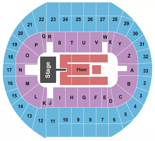seating chart for Pacific Coliseum - Jhene Aiko - eventticketscenter.com