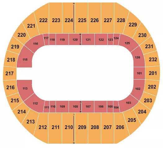 seating chart for Pacific Coliseum - Monster Jam 2 - eventticketscenter.com