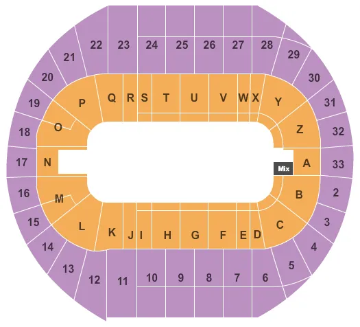 seating chart for Pacific Coliseum - Monster Jam - eventticketscenter.com