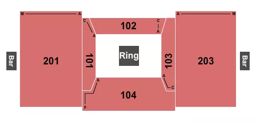 seating chart for Paducah-McCracken County Convention & Expo Center - Wrestling - eventticketscenter.com