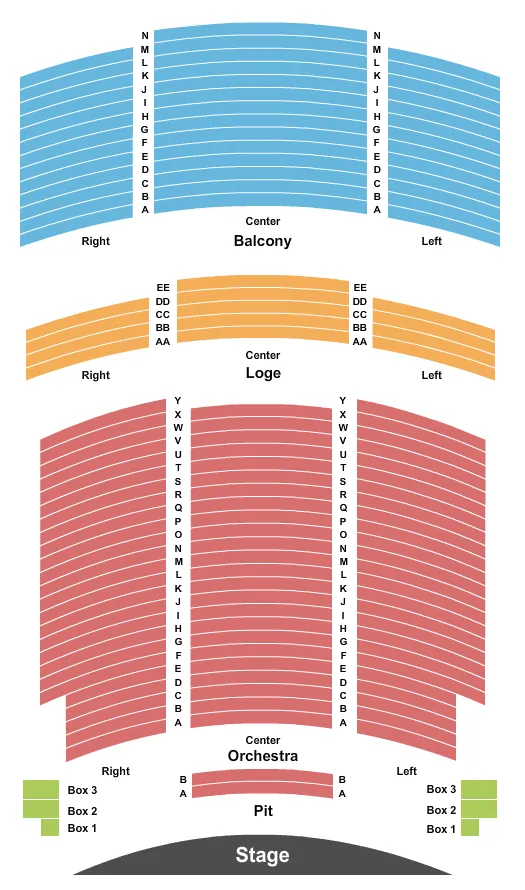 seating chart for Palace Theatre - PA - Master Chef Junior Live - eventticketscenter.com
