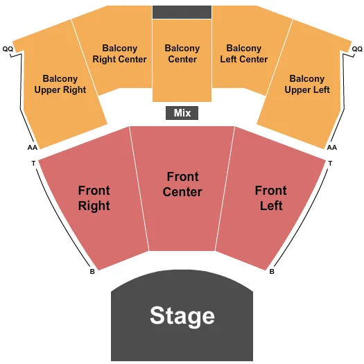 seating chart for Palmetto Pointe Church of God - End Stage - eventticketscenter.com