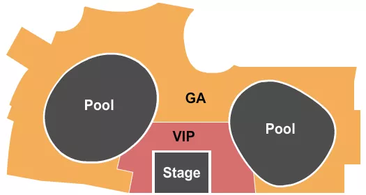 seating chart for Palms Pool at Palms Casino Resort - GA/VIP - eventticketscenter.com